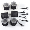 12Pcs/Set Air Bar Curling Iron Tube Self-Adhesive Magic Roll and Bangs Hair Clip Curling Styling Tool