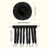 2-PCS Set - Octopus Curler Headband, Nightcap, Suitable for Long Hair, Satin Non Thermal Curling Iron, with Adjustable Strap