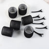 12Pcs/Set Air Bar Curling Iron Tube Self-Adhesive Magic Roll and Bangs Hair Clip Curling Styling Tool