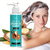 Moroccan Argan Oil Shampoo, Containing Natural Aloe Vera Moisturizing Formula, Suitable for Both Men and Women, Rich in Foam, Refreshing and Non-Greasy, Nourishes Hair, Makes It Shiny and Smooth