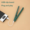 Mini Cordless Hair Straightener And Curler Portable Travel Hot Tool Cordless USB Charging Straight Curl Support ﻿