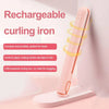 Mini Cordless Hair Straightener And Curler Portable Travel Hot Tool Cordless USB Charging Straight Curl Support ﻿